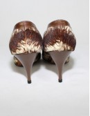 GEORGE BRIGHTWELL womens animal print vintage heels
