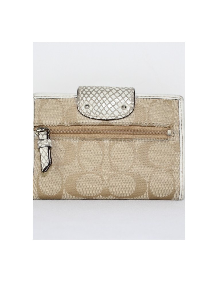 COACH signature canvas biford wallet, great price $18.00