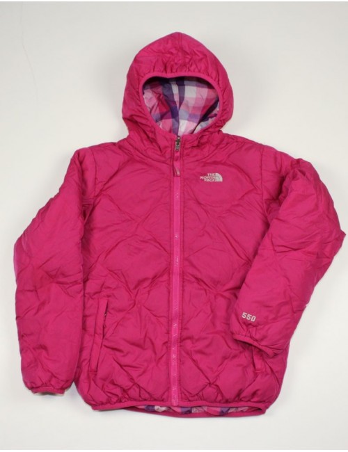 THE NORTH FACE AUUD girls reversible Moondoggy down jacket (L)