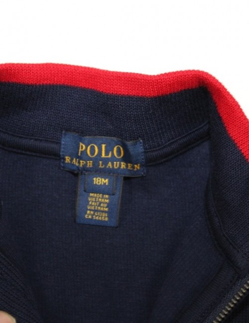 RALPH LAUREN boys sweater 1/4 zip (18M)