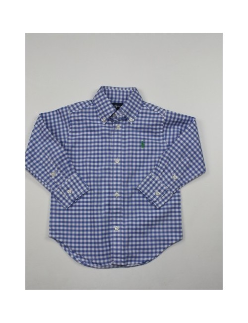 RALPH LAUREN toddler boy plaid button front shirt