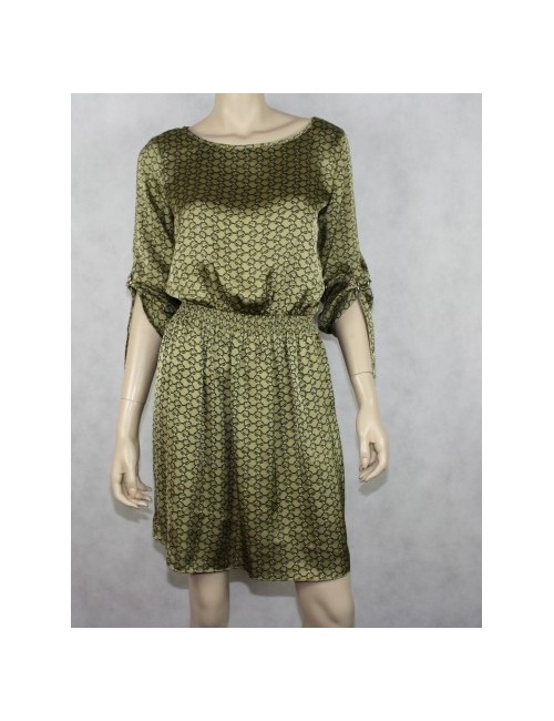 MICHAEL KORS British khaki printed dress (S)