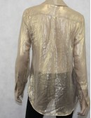 MICHAEL KORS transparent button down blouse (size S)