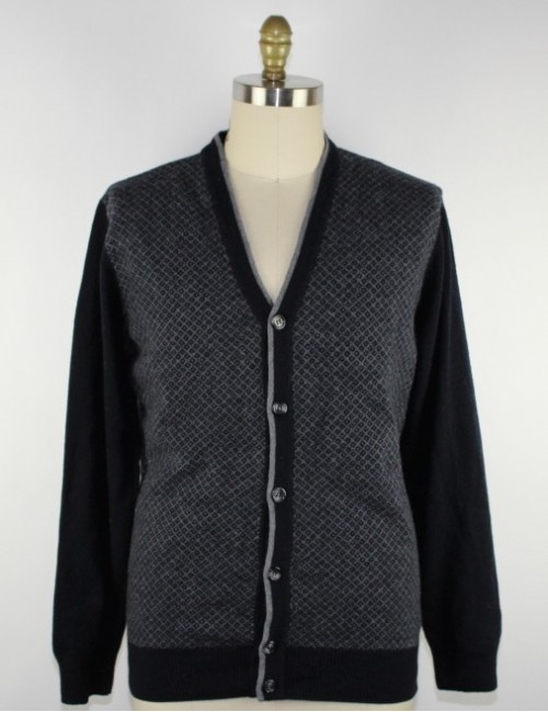 FRANCO DANTI mens cardigan wool sweater (M)
