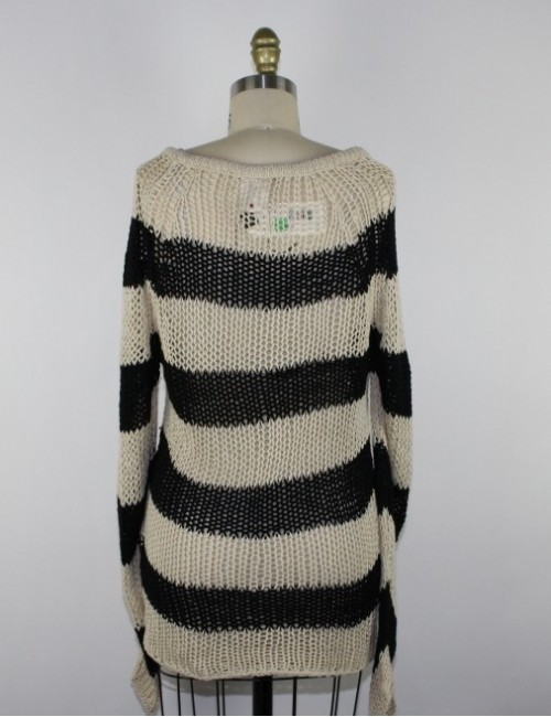 EVER roatan stripe womens sweater (S)