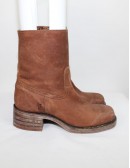 FRYE Boot Campus Zip Brown leather women's boots (size 6.5M) 77235