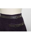MIU MIU Ladies Purple Corduroy Skirt Size 4/ IT 40