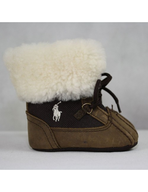 RALPH LAUREN genuine shearling baby boots Size 2