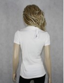 LACOSTE womens white polo shirt (size 42 US M)