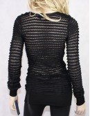 FRENCH CONNECTION Black Long Sleeves Tiered Sweater (S) NWT