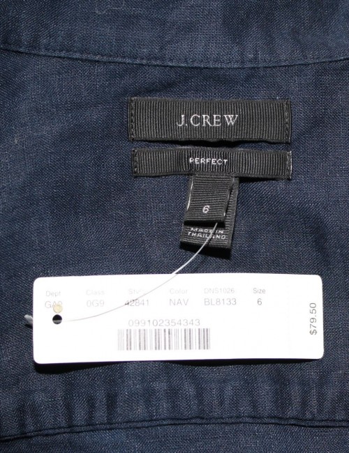 J.CREW perfect linen shirt Size 6