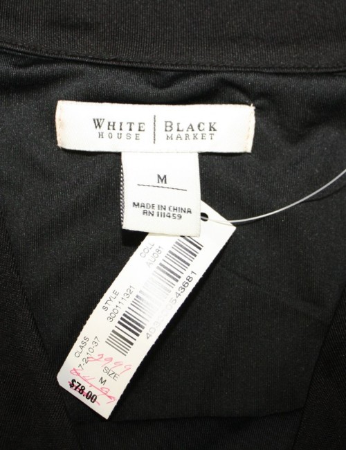 WHITE HOUSE BLACK MARKET silk top Size M