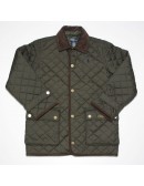 POLO BY RALPH LAUREN boys olive green quilted jacket