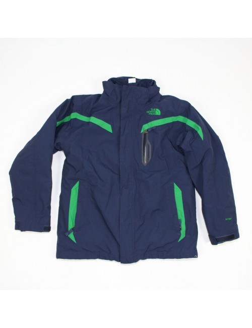 THE NORTH FACE boys navy blue/green 3 in 1 TRICLIMATE jacket (L 14/16) AUSS
