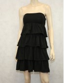 J.Crew Black Ruffle Dress Size XS