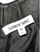 ELIZABETH AND JAMES leather black dress (10)