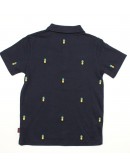 TED BAKER navy blue polo shirt (7-8)