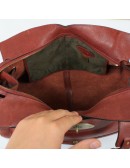 Mulberry Red Padded Genuine Leather Handbag