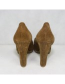 TALBOTS womens brown Corrine platform penny loafers