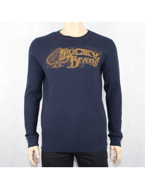 LUCKY BRAND Men's 100% Navy Cotton Shirt! (XL) NWT 