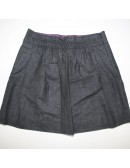 J.CREW womens gray wool mini skirt (2) 