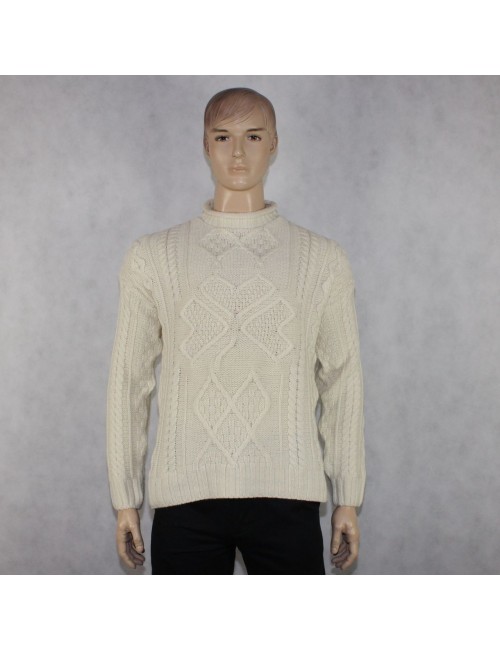 ARANCRAFTS IRELAND mens 100% merino wool sweater (S)