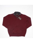 TASSO ELBA Burgundy Half Zip Henley Sweater (M)