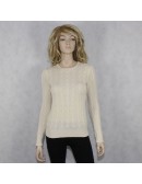 RALPH LAUREN BLACK LABEL slim fit ivory cashmere sweater Size S
