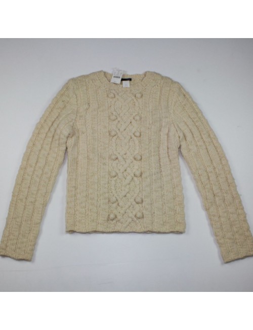 J.CREW 100% wool handknit sweater Size L