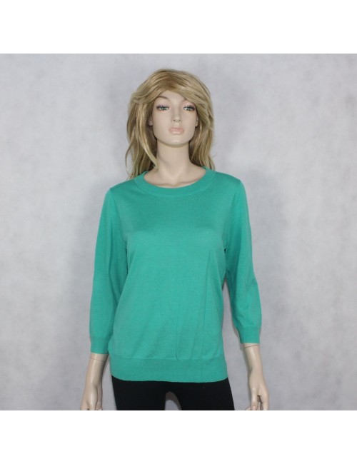 J.CREW womens turquoise merino wool sweater size L
