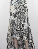 MARCIANO womens asymmetrical animal print skirt