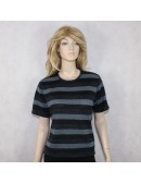 KASPER womens blue striped sweater top $299 NWT! (12) 
